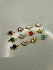 Round Birthstone Connectors-SQ2083538