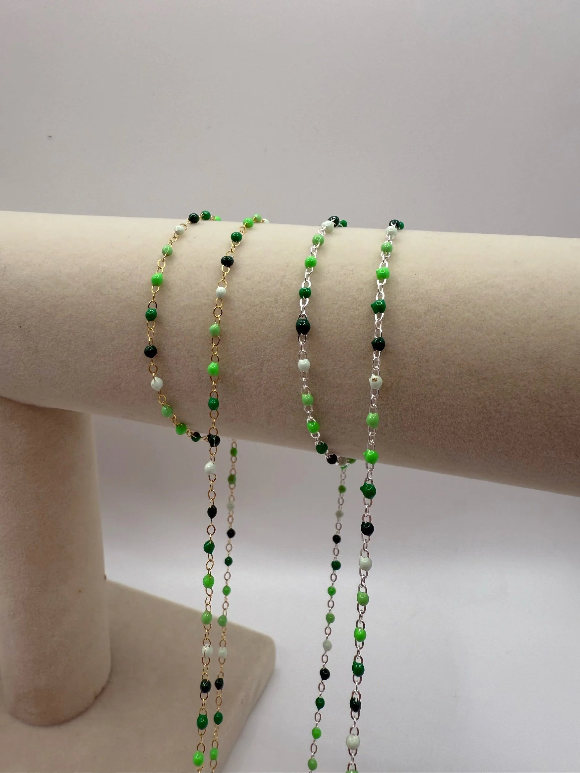 Enamel Cable Chain - Greens-SQ6301387