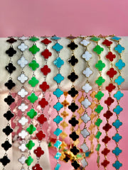 Stainless Steel Enamel Clover Chain-SQ1164906