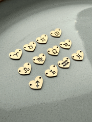 Zodiac Heart Connectors-SQ3711075