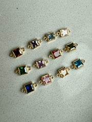 Square Birthstone Connectors-SQ6280768