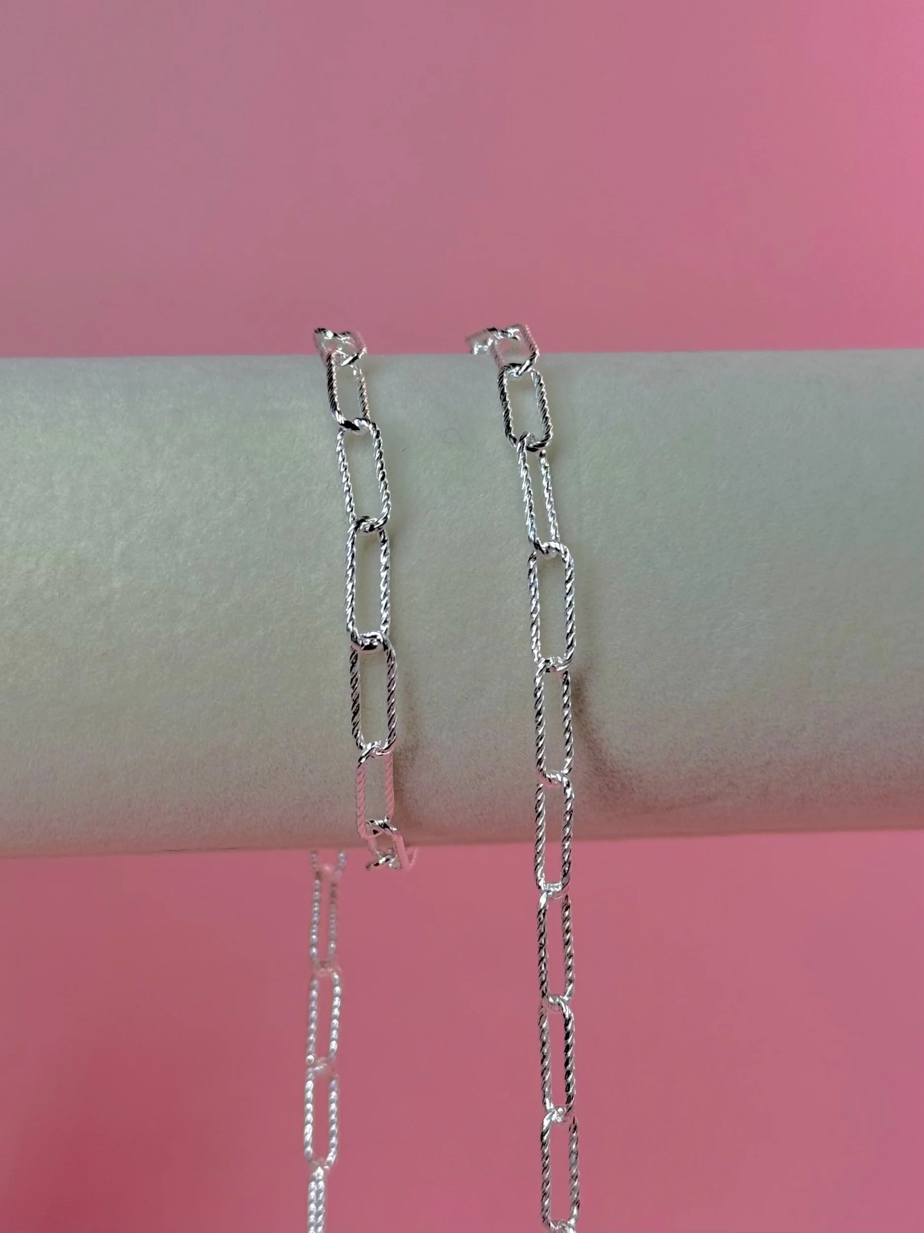 Chunky Sparkle Paperclip Chain