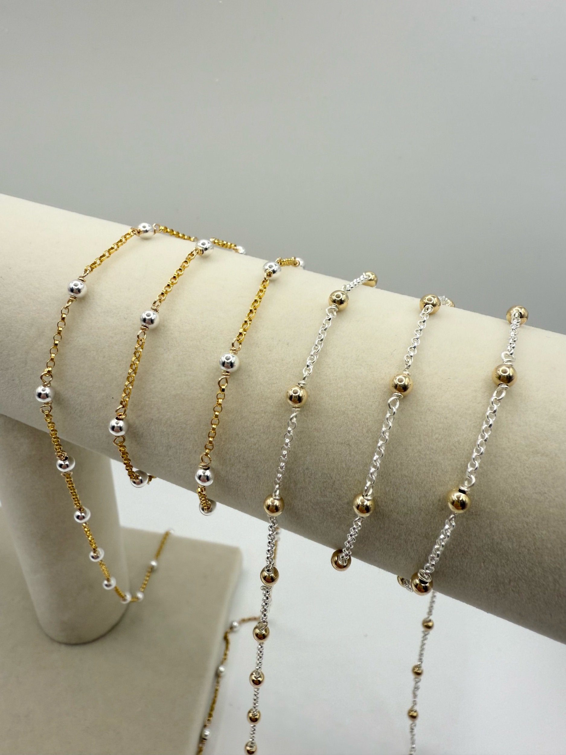 Mixed Metal Satellite Chain with-SQ1443096