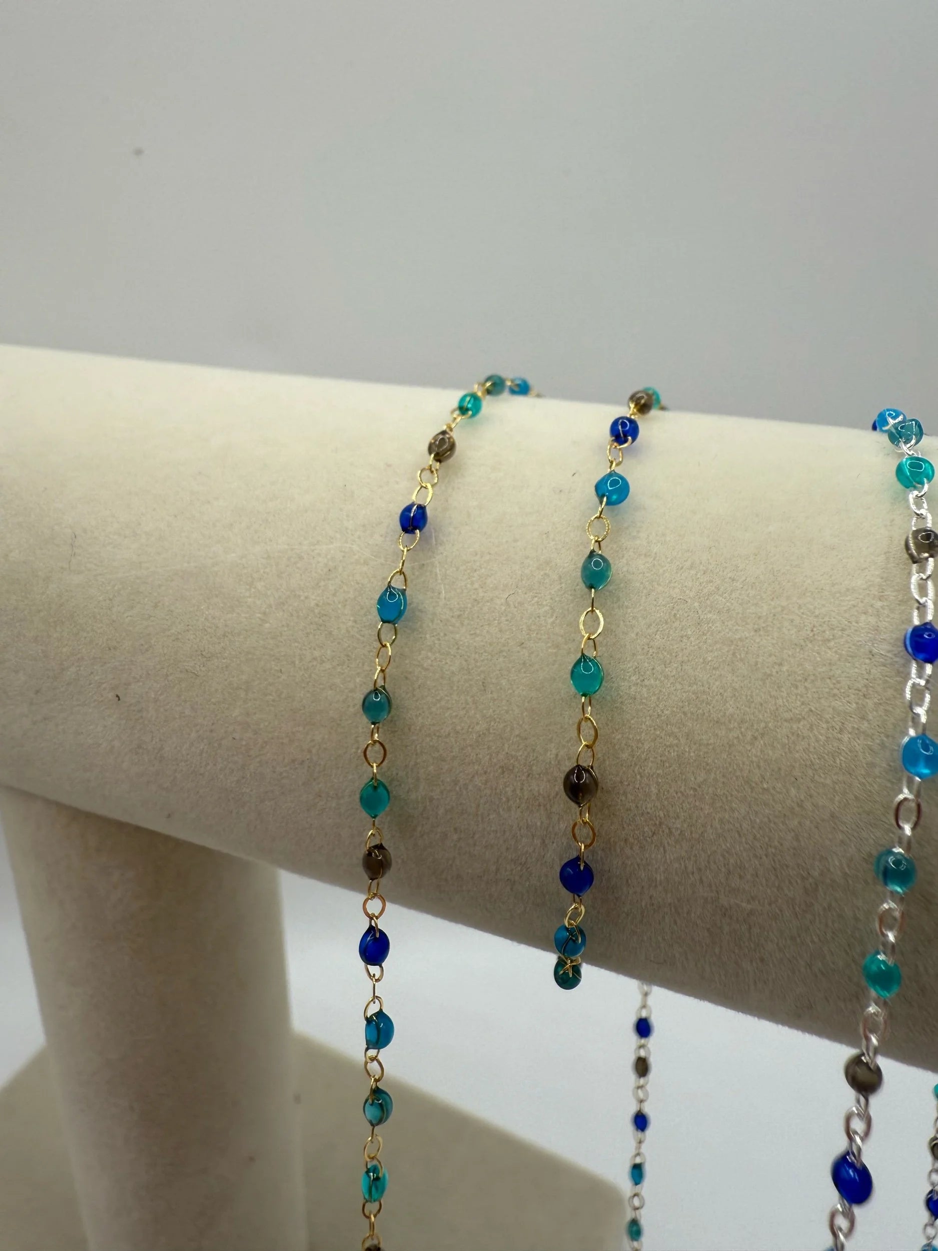 Enamel Cable Chain - Blues-SQ7600467