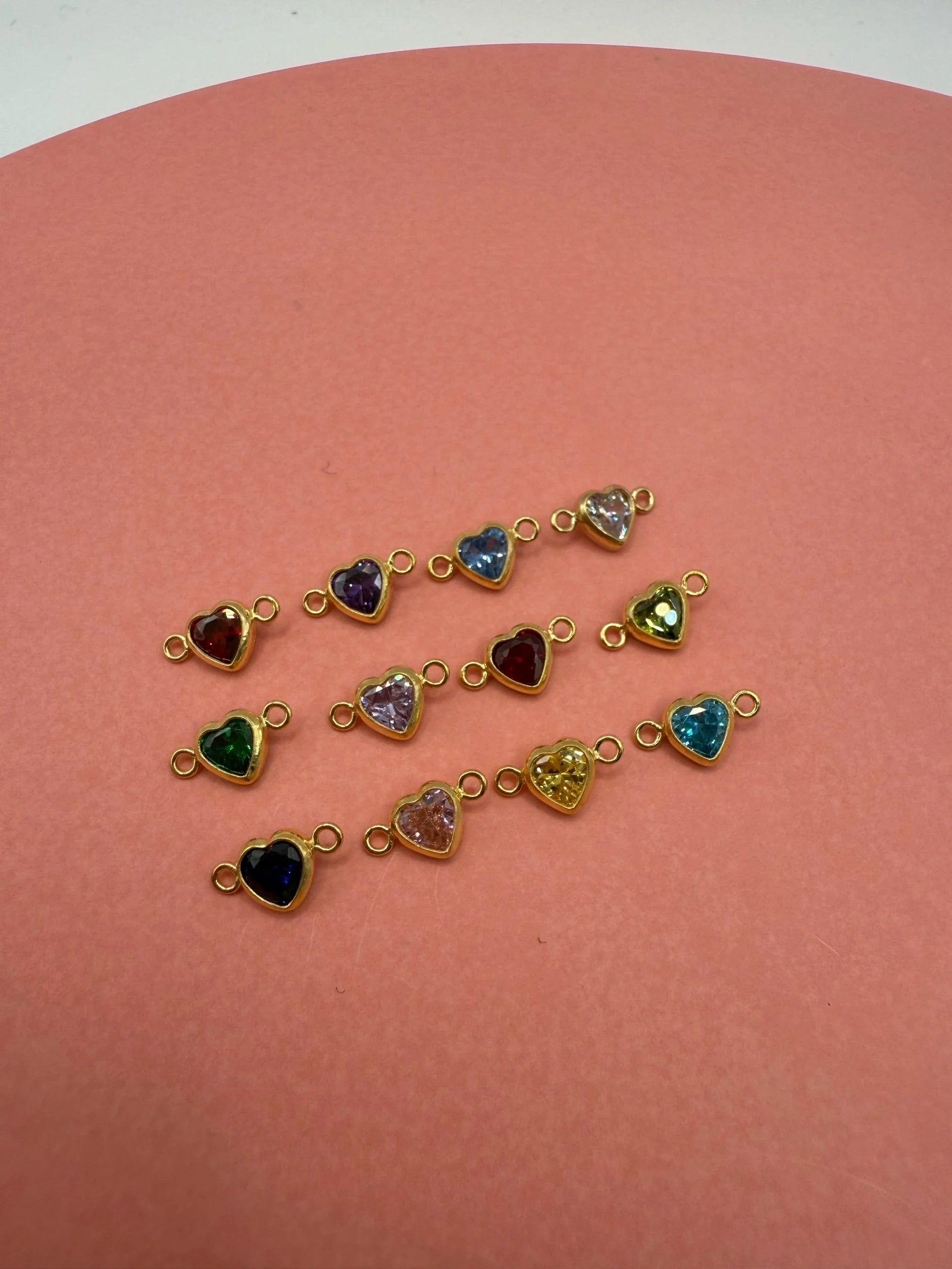 Heart Birthstone Connectors-SQ6866014
