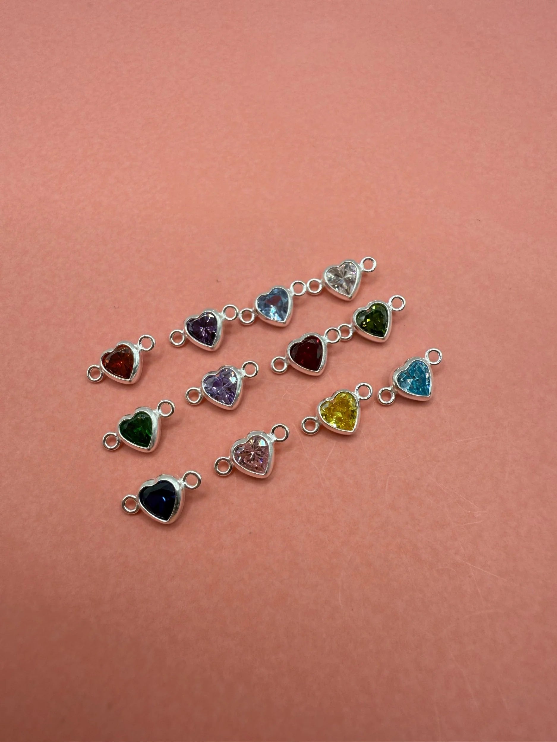 Heart Birthstone Connectors-SQ6866014