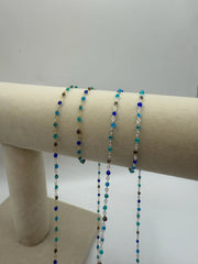 Enamel Cable Chain - Blues-SQ7600467