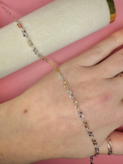 Mixed Metal Sunburst Chain