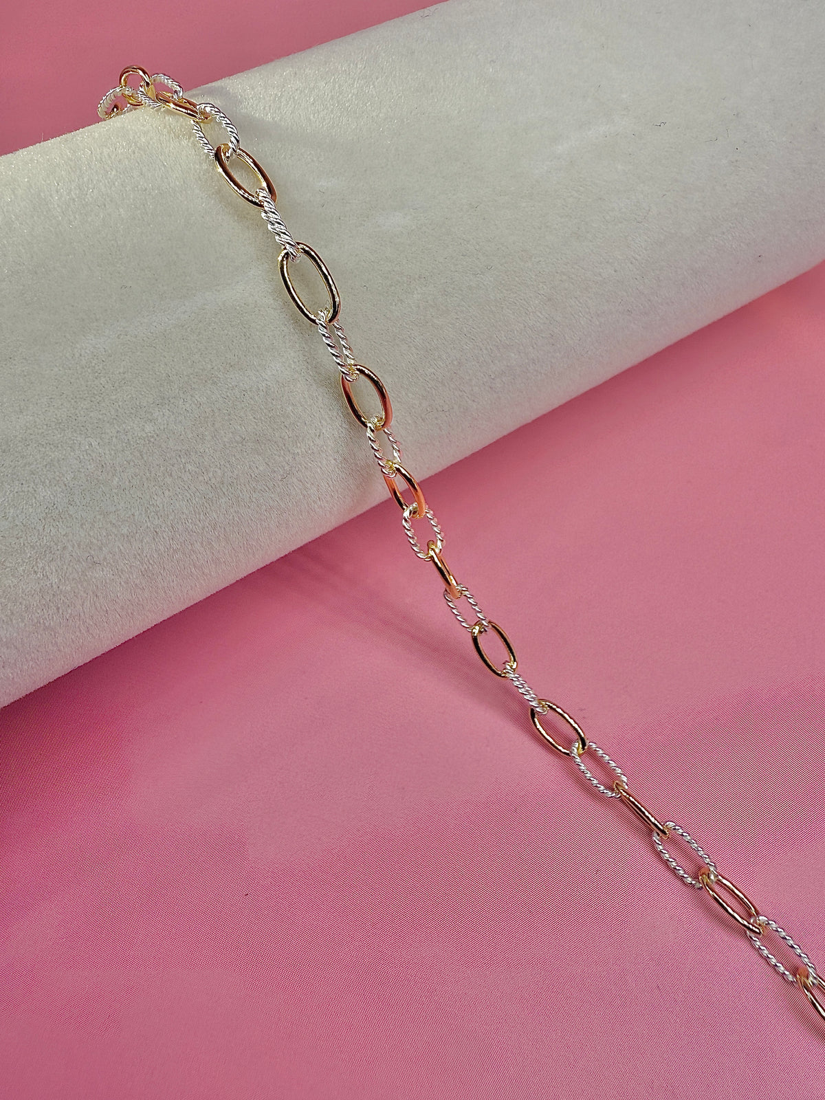Mixed Metal Chunky Long Cable Chain