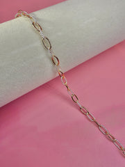 Mixed Metal Chunky Long Cable Chain