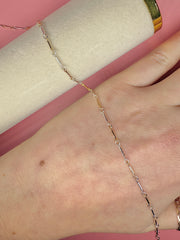 Mixed Metal Bar Chain