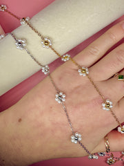 Stainless Steel Pearl Daisy Chain