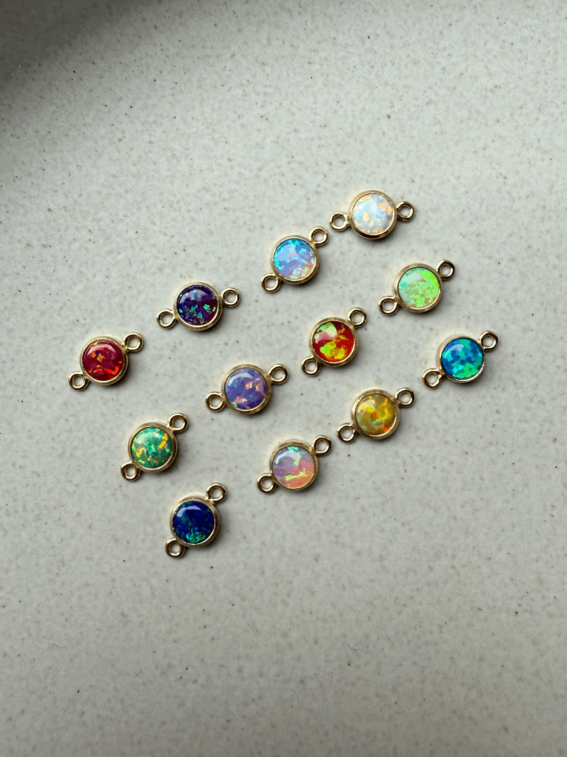 Opal Birthstone Connectors-SQ5972552