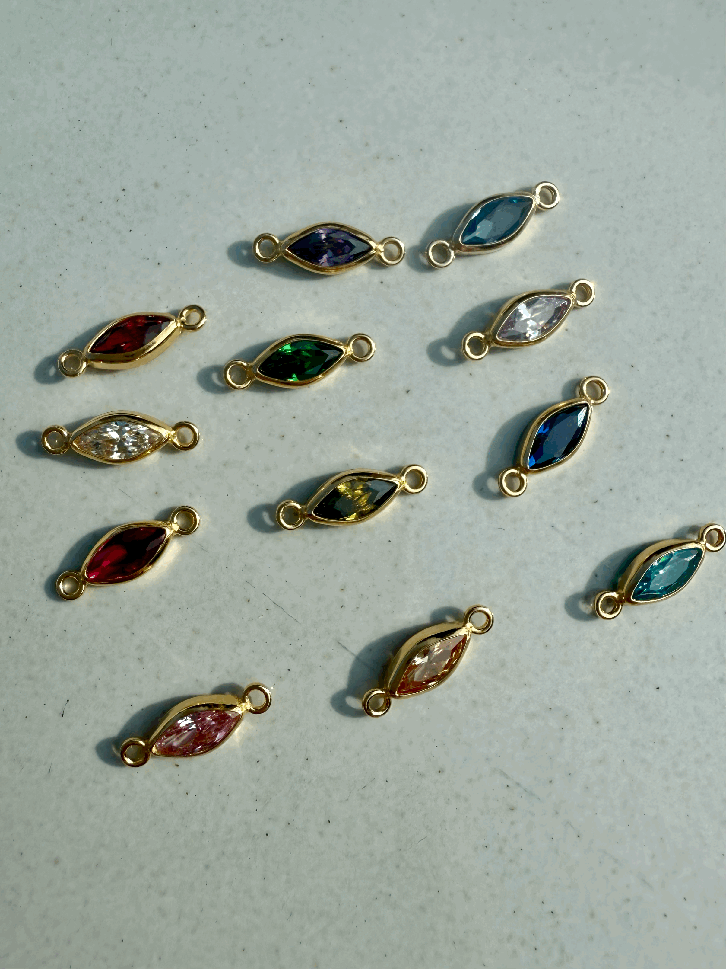 Marquise Birthstone Connectors-SQ9641817